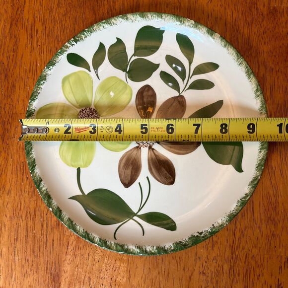 BLUE RIDGE Southern Potteries 9 1/2” Plate GREENBRIER PATTERN 1940s USA - Picture 7 of 10